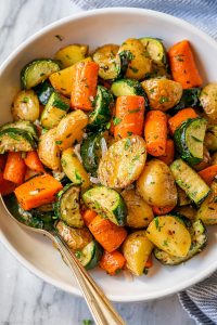 Garlic Herb Roasted Potatoes, Carrots, and Zucchini 2024