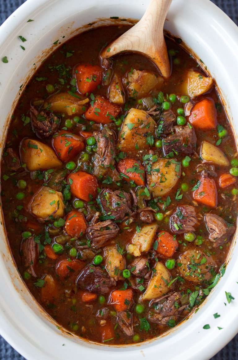 Healthy Slow Cooker Beef Stew Recipe