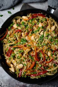 Chinese Chicken Cabbage Stir-Fry