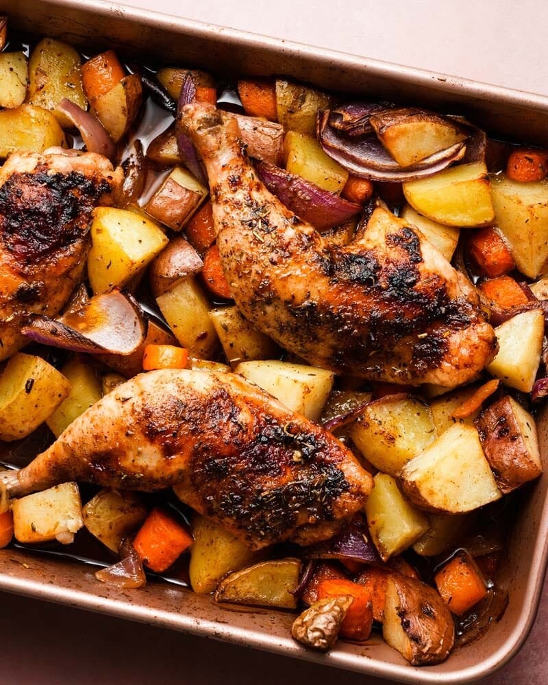 One Pan Chicken & Potatoes 