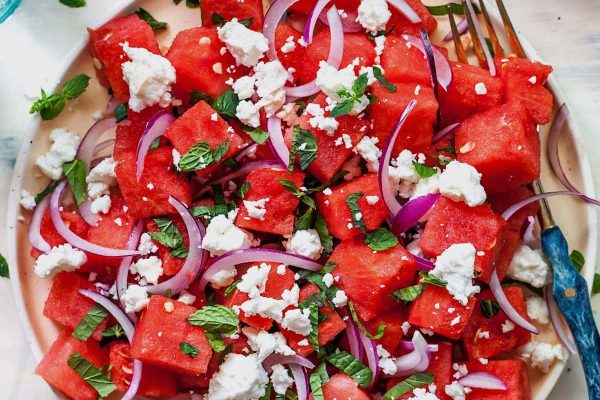 Homemade Watermelon Feta Salad 