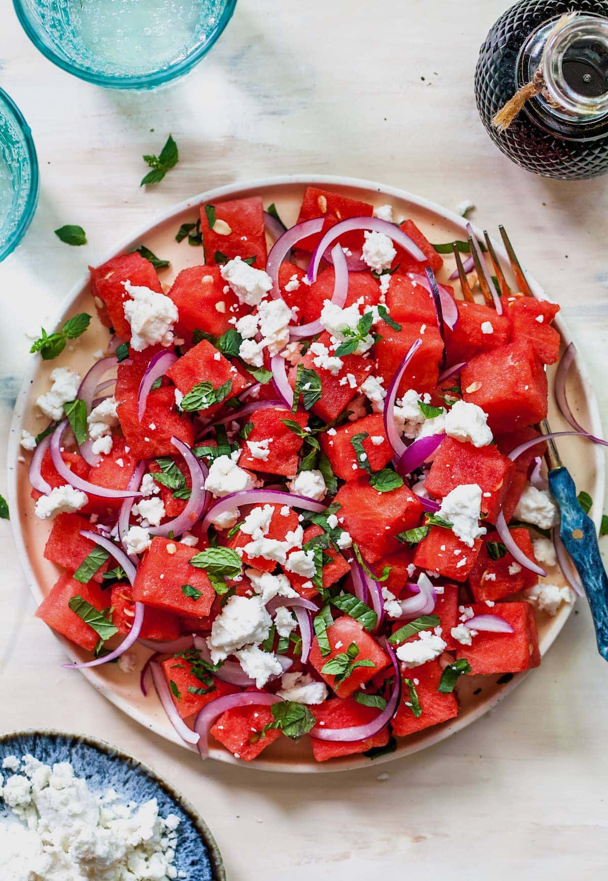 Homemade Watermelon Feta Salad 